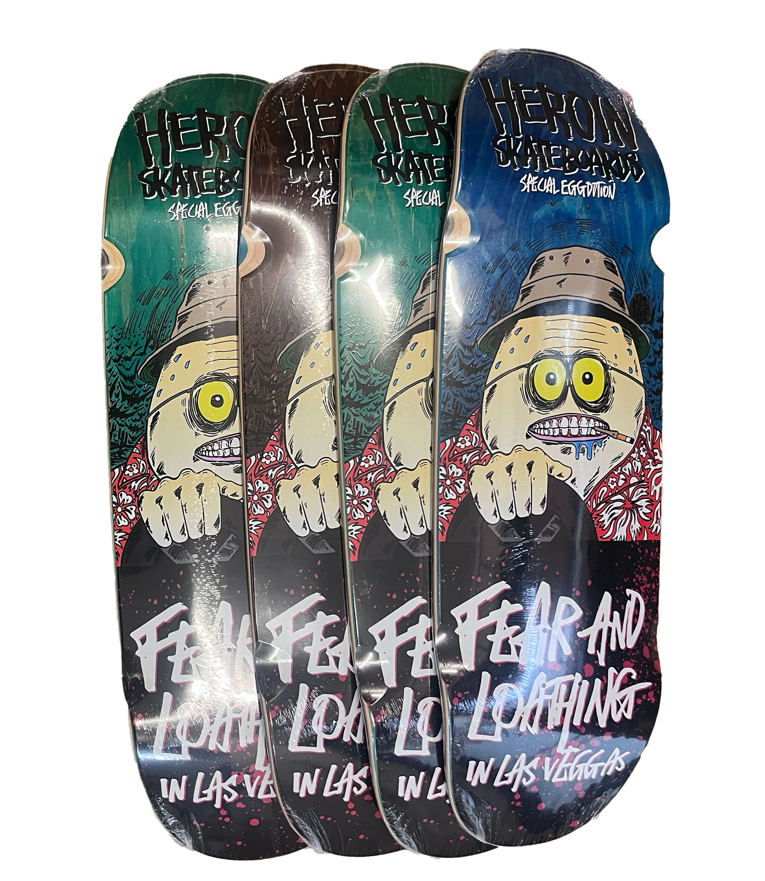 Heroin Skateboards "Fear and Loathing" Egg deck 10.4