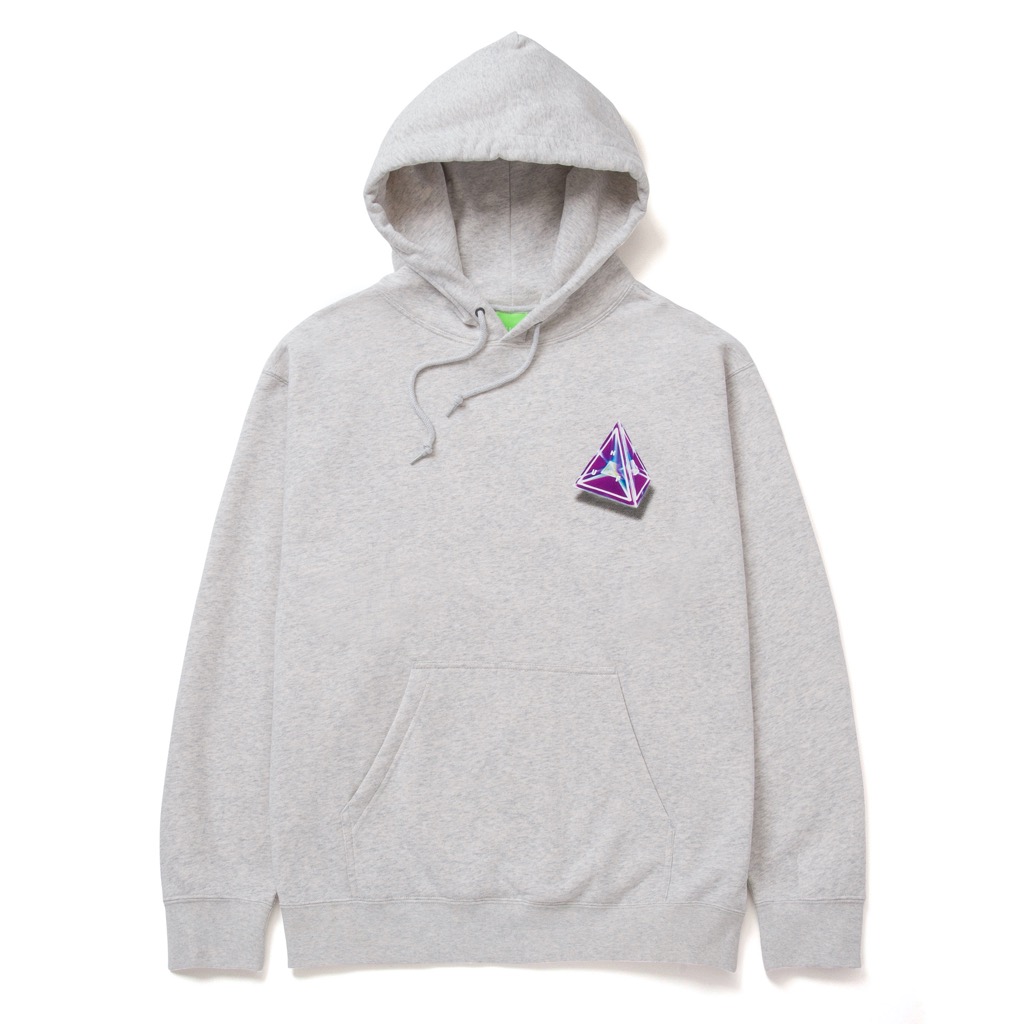 HUF Tesseract Triple Triangle Hoodie - athletic heather XXL