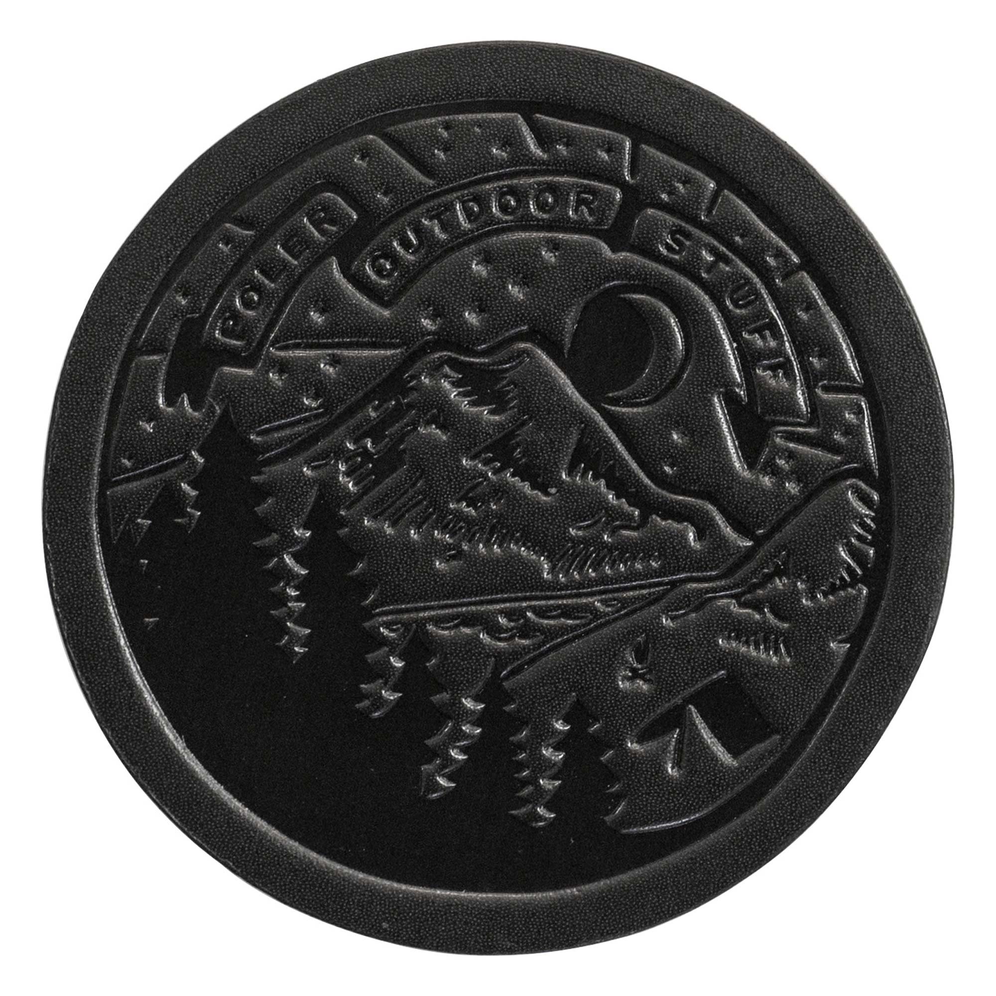 POLER Acc. LEATHER COASTERS, black