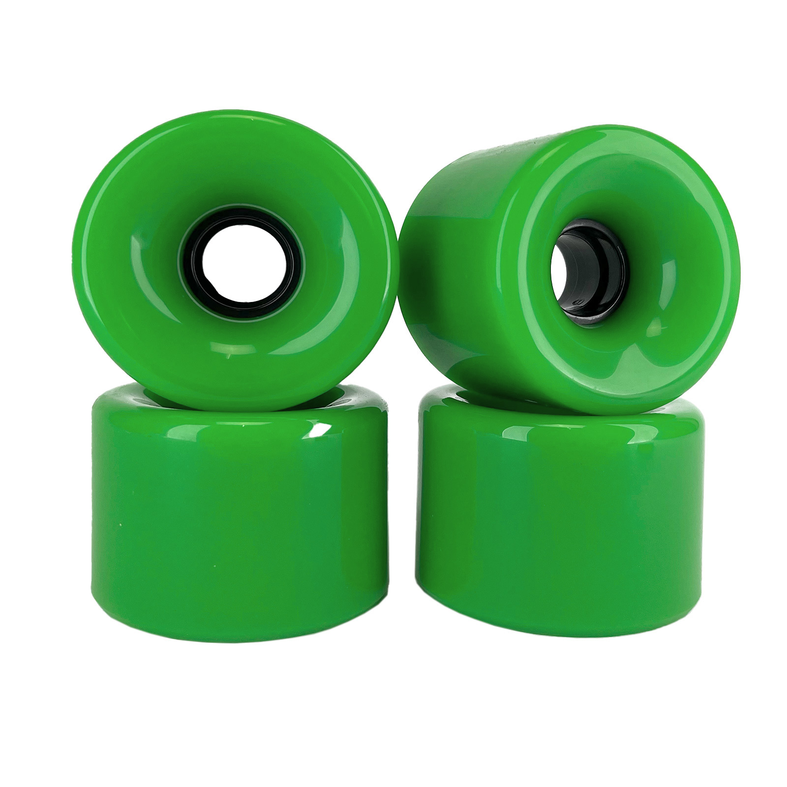 Blank Longboard Wheels Lime Green 76mm 80a