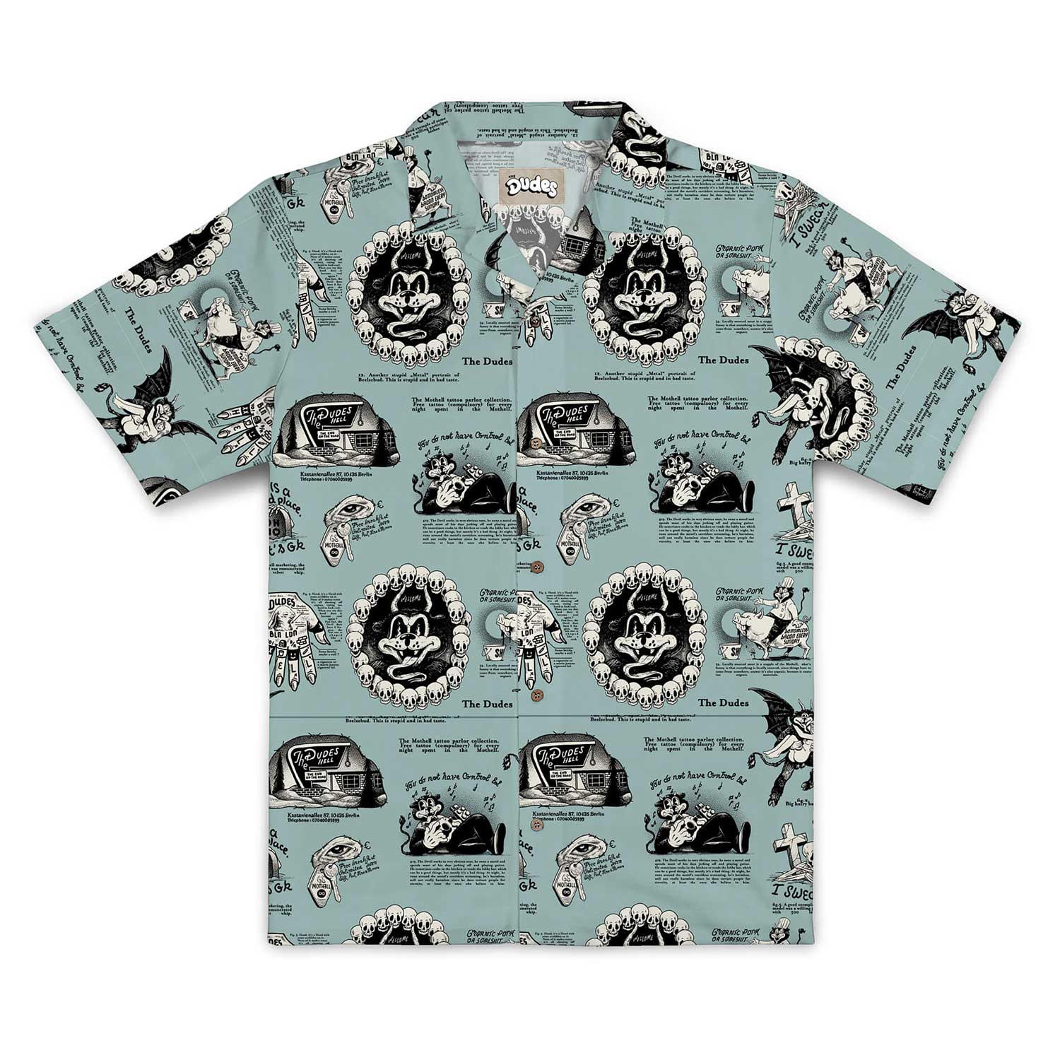 The Dudes Beelzebud Blues Hawaiian Shirt - multicolor