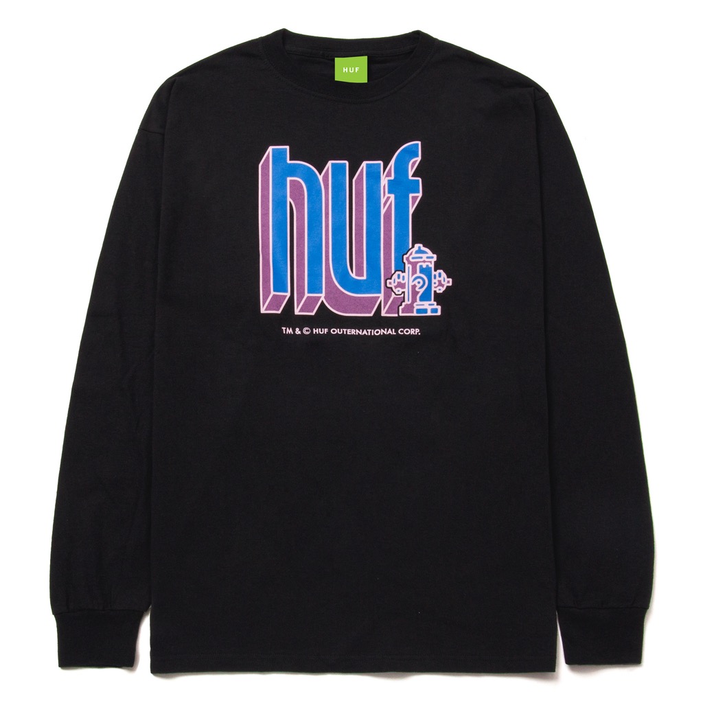 HUF Bookend Longsleeve - black