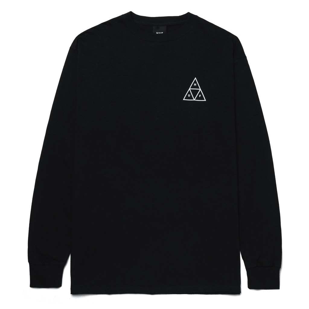 HUF Essentials Triple Triangle Longsleeve - black XXL