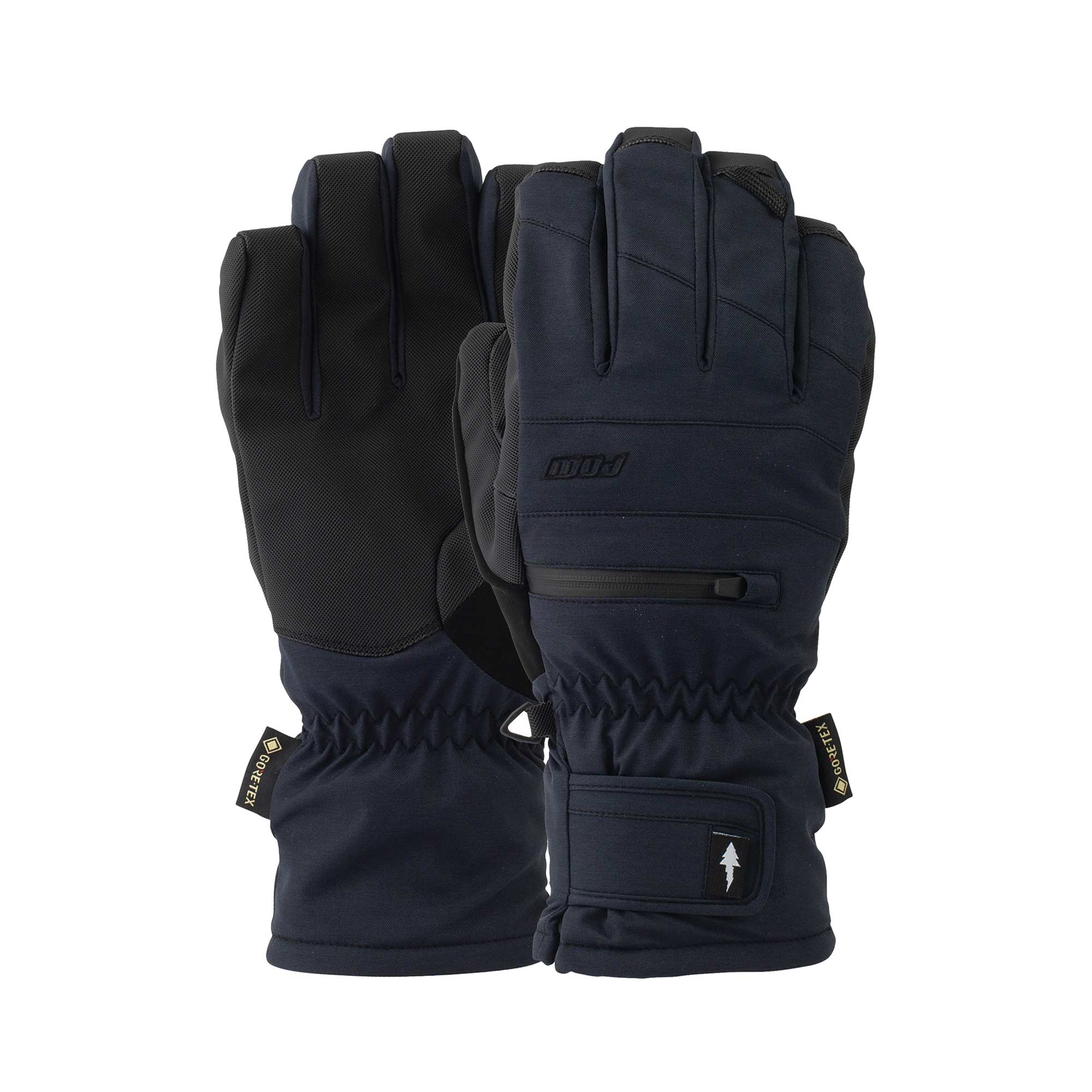 POW Glove WAYBACK GTX SHORT GLOVE LOFTED FIT, black L (8,5-9)