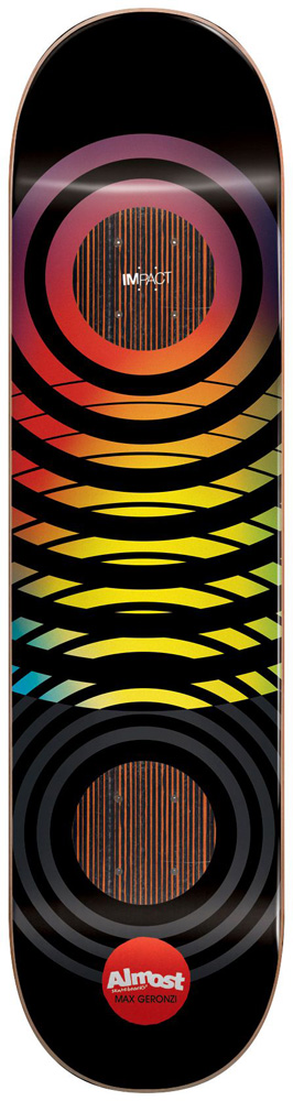 Almost Skateboard Deck Geronzi Black Blur 8,00 Impact