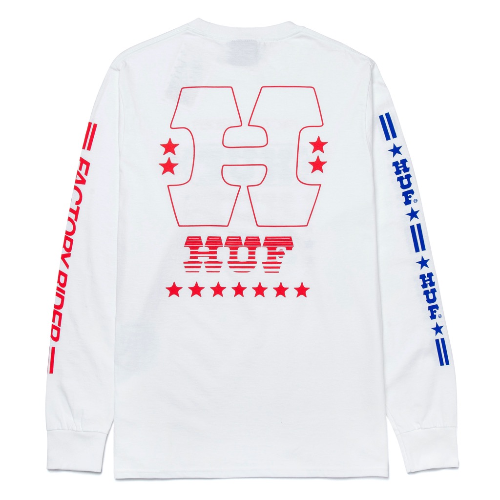 HUF Factory Rider Longsleeve - white S