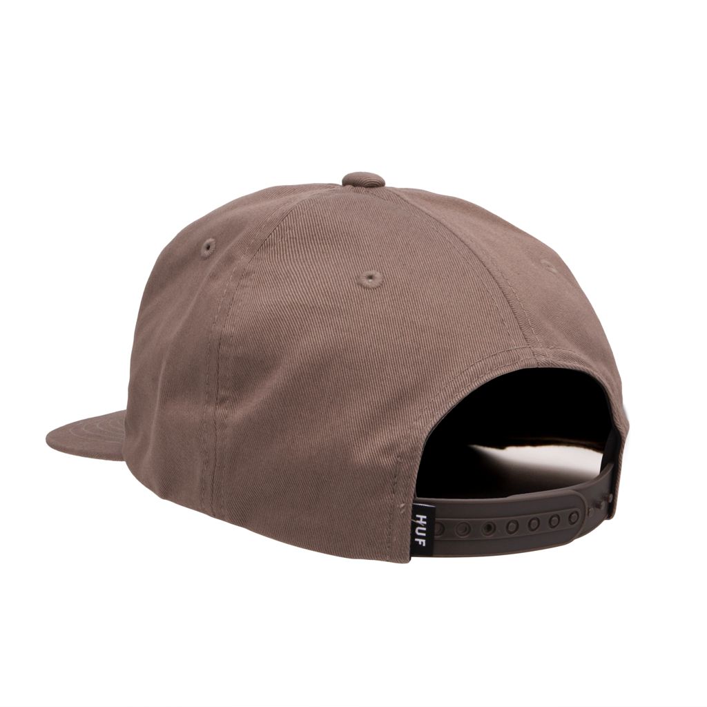 HUF Ess Unstructured Box Snapback brown