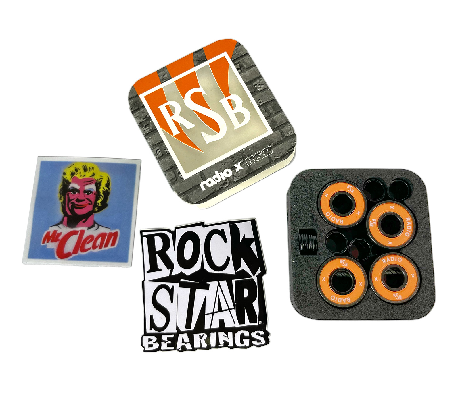 Rock Star Bearings RSB x Radio Collab Skateboard Kugellager