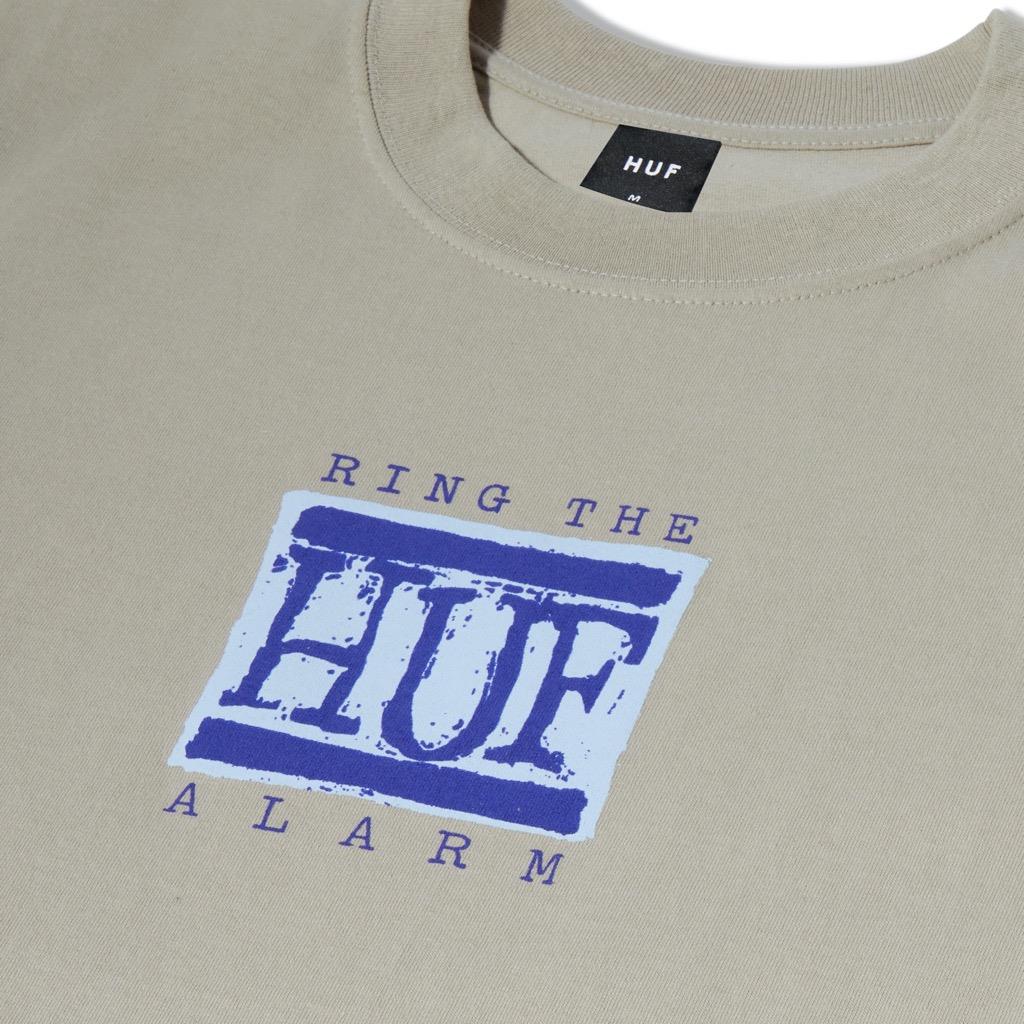 T-Shirt HUF Alarm - argile