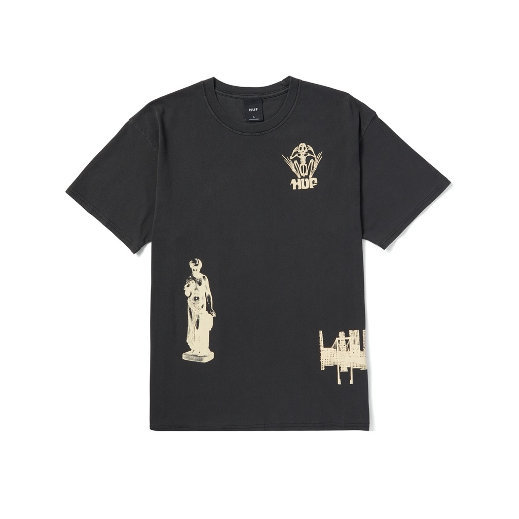 HUF Loosies Washed T-Shirt - washed black