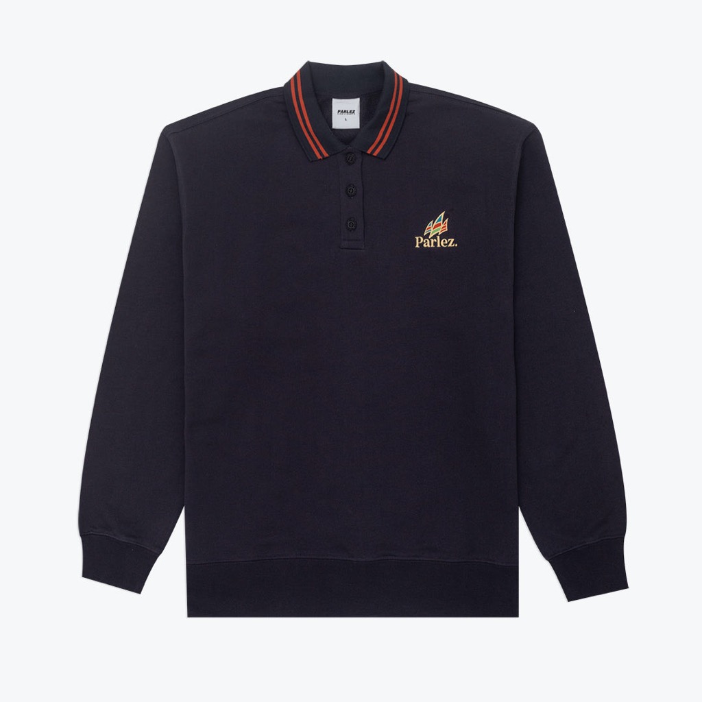 Parlez Savanah Button Down Pullover - navy L