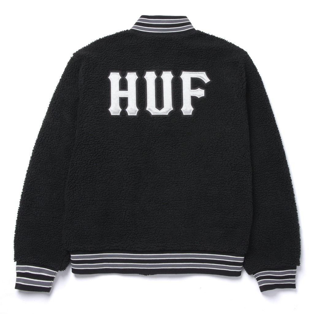 HUF Sherpa Varsity Jacke - black L