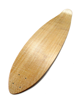 Blank Longboard-Deck flex natural kicktail 38 x 8.5