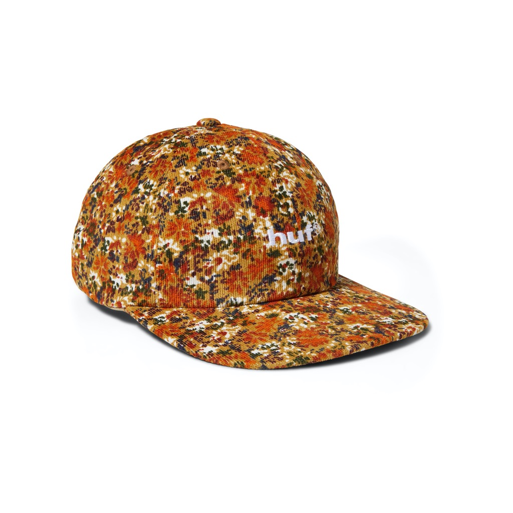 HUF HUF Floral 6 Panel Hat - bark