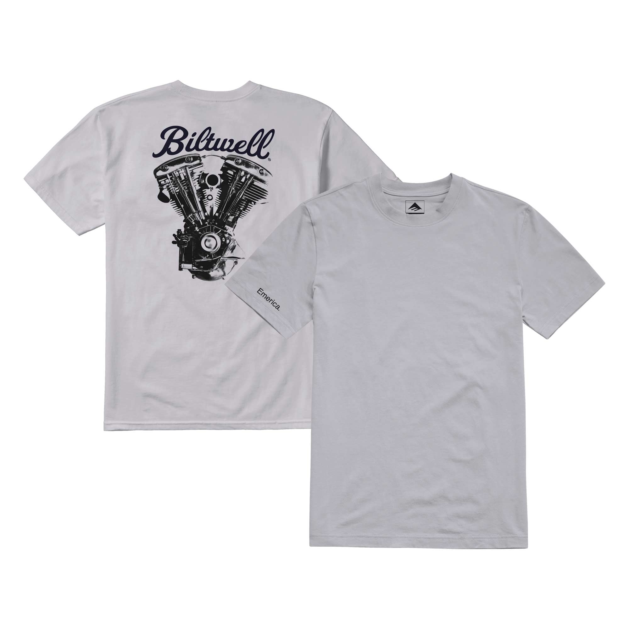 EMERICA T-Shirt BILTWELL cement