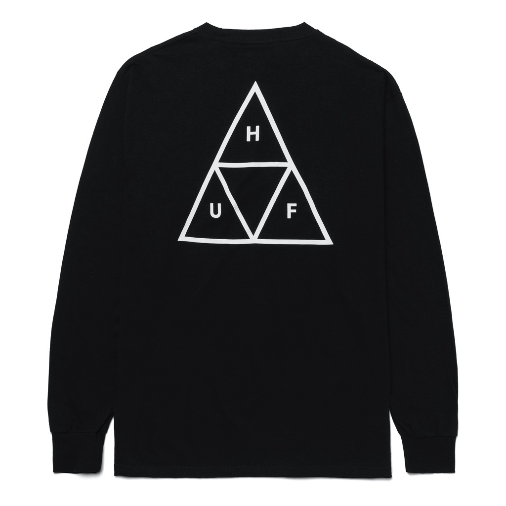 HUF Essentials Triple Triangle Longsleeve - black XXL