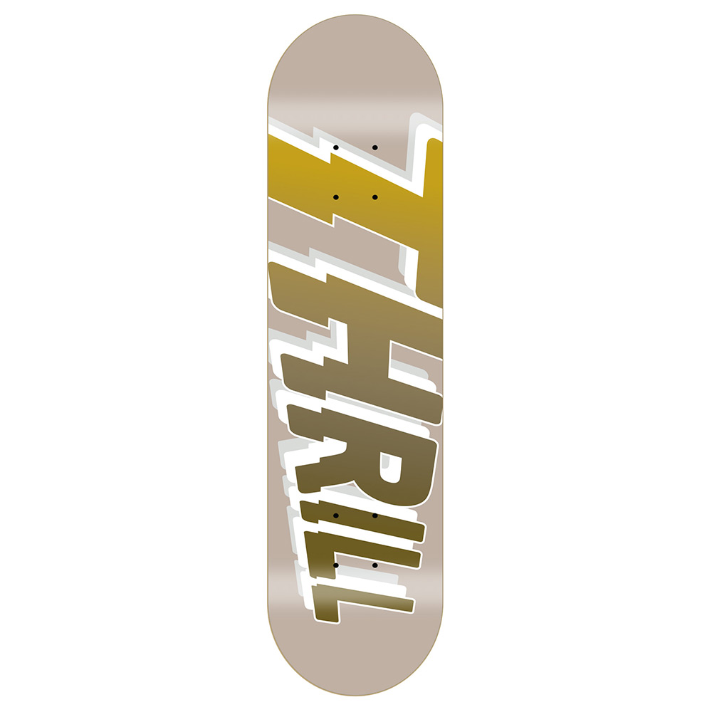 Thrill Skateboard Deck Logo Sand 8.50