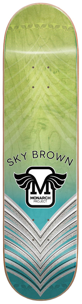 Monarch Skateboard Deck Marron Horus Gradient R7 8