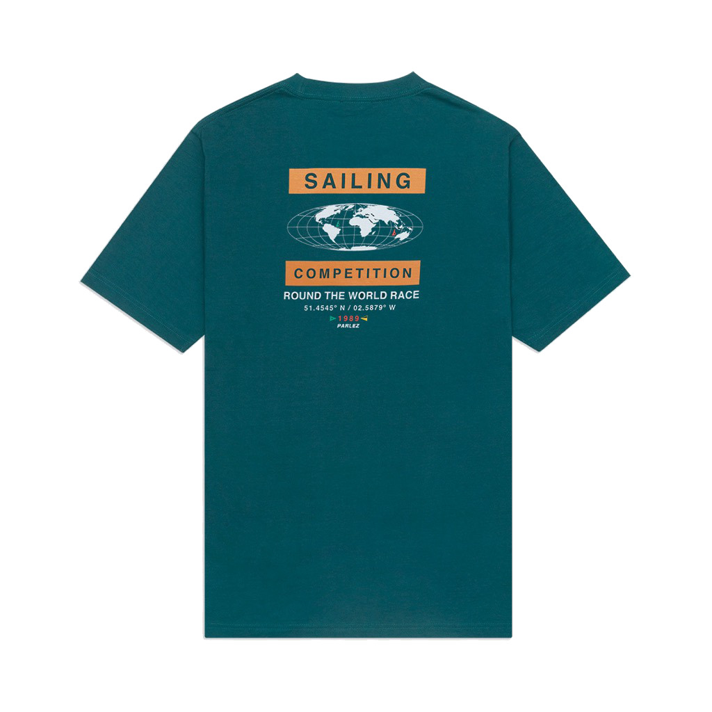 Parlez Globe T-Shirt - dusty teal