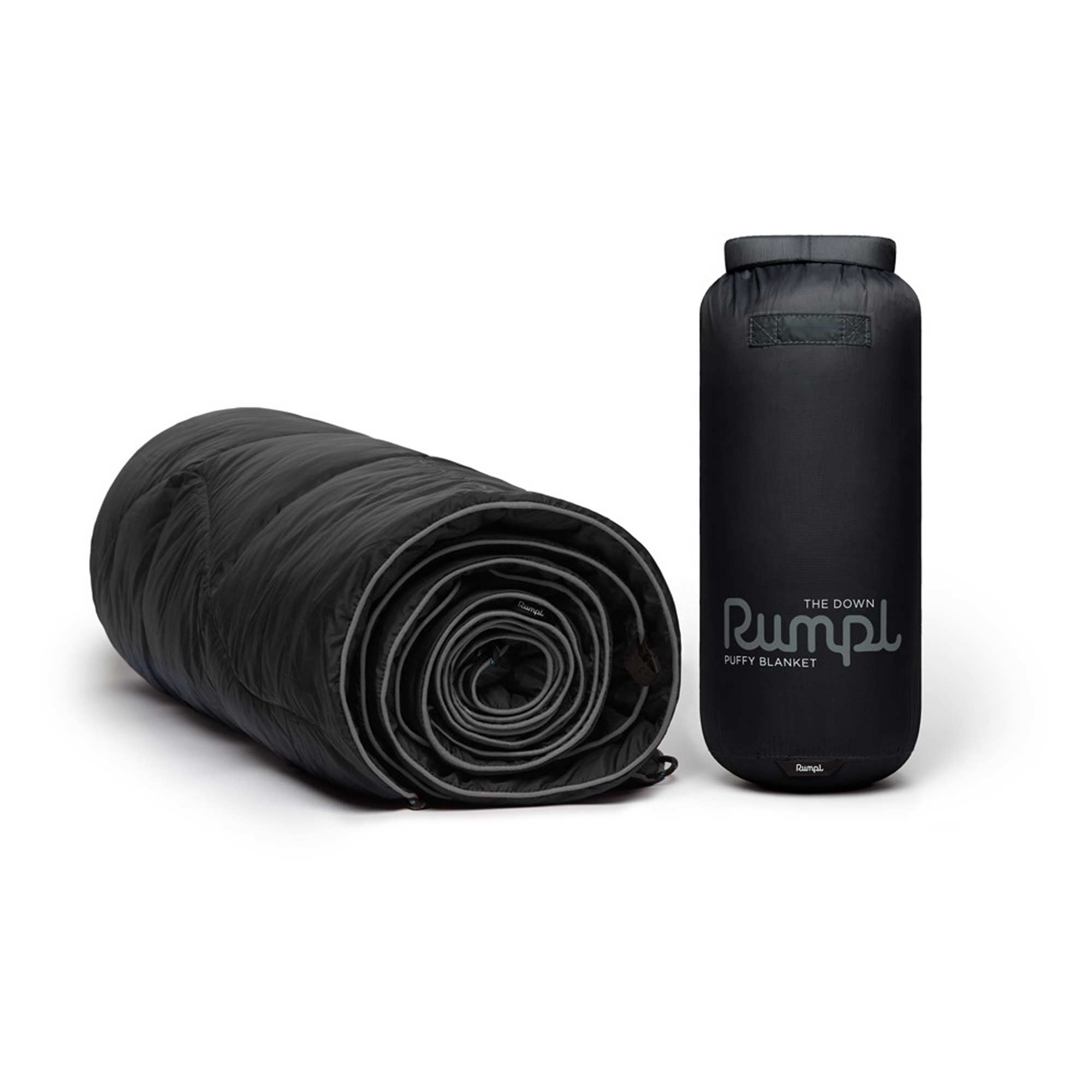 RUMPL Blanket DOWN SOLID / 1 PERS, black