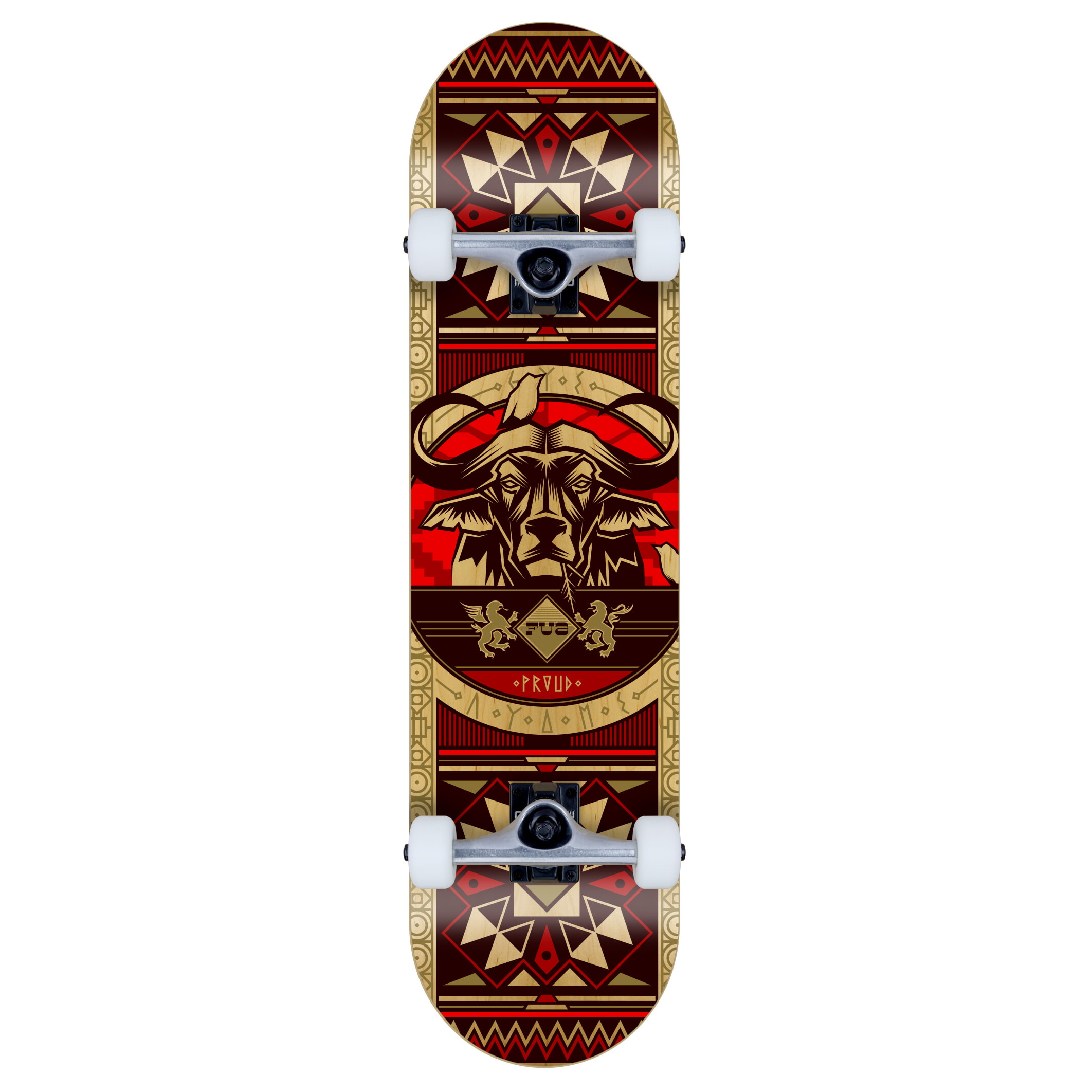 FUA komplett Skateboard Buffalo red 8.50