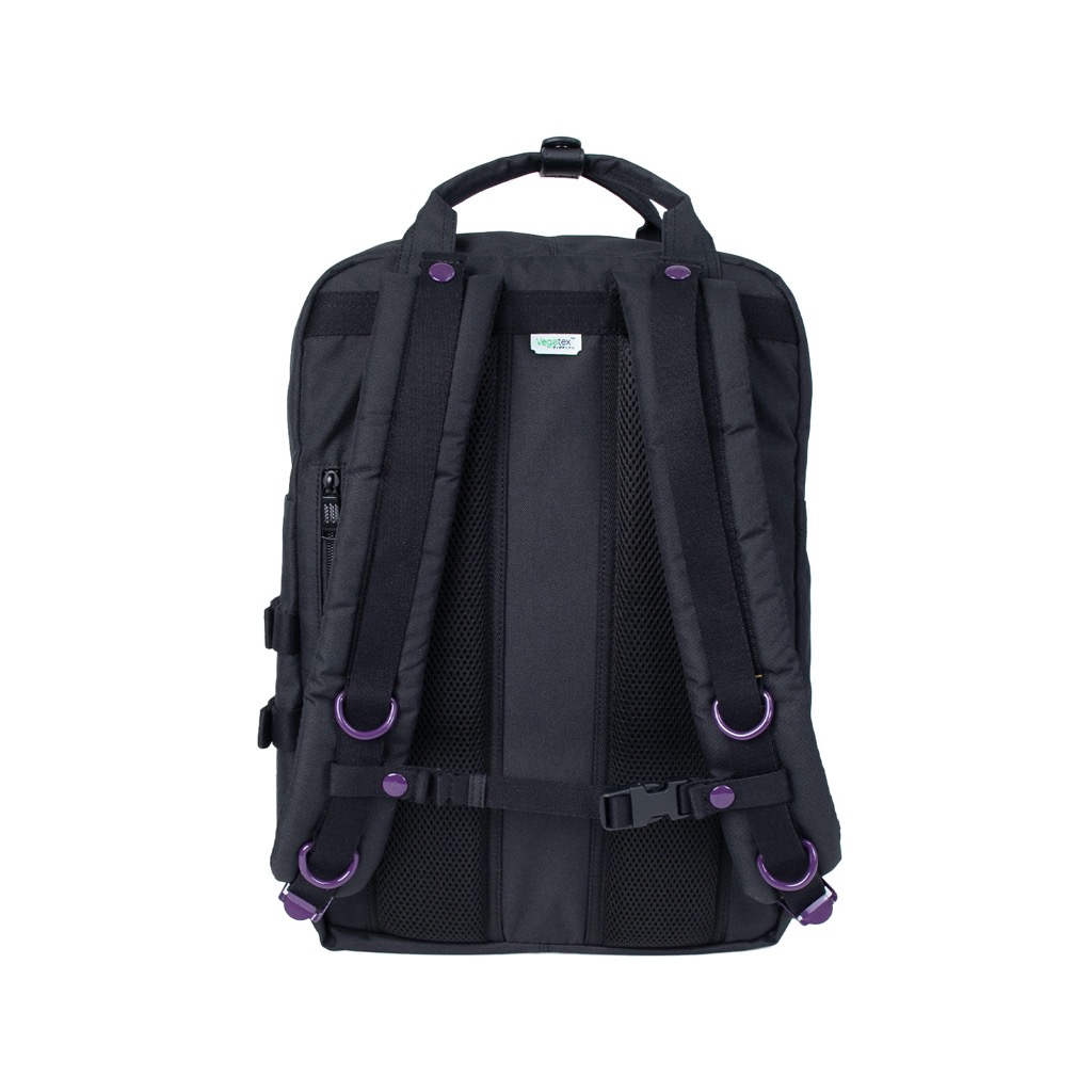 Doughnut Macaroon Large Happy Camper Series Rucksack - black