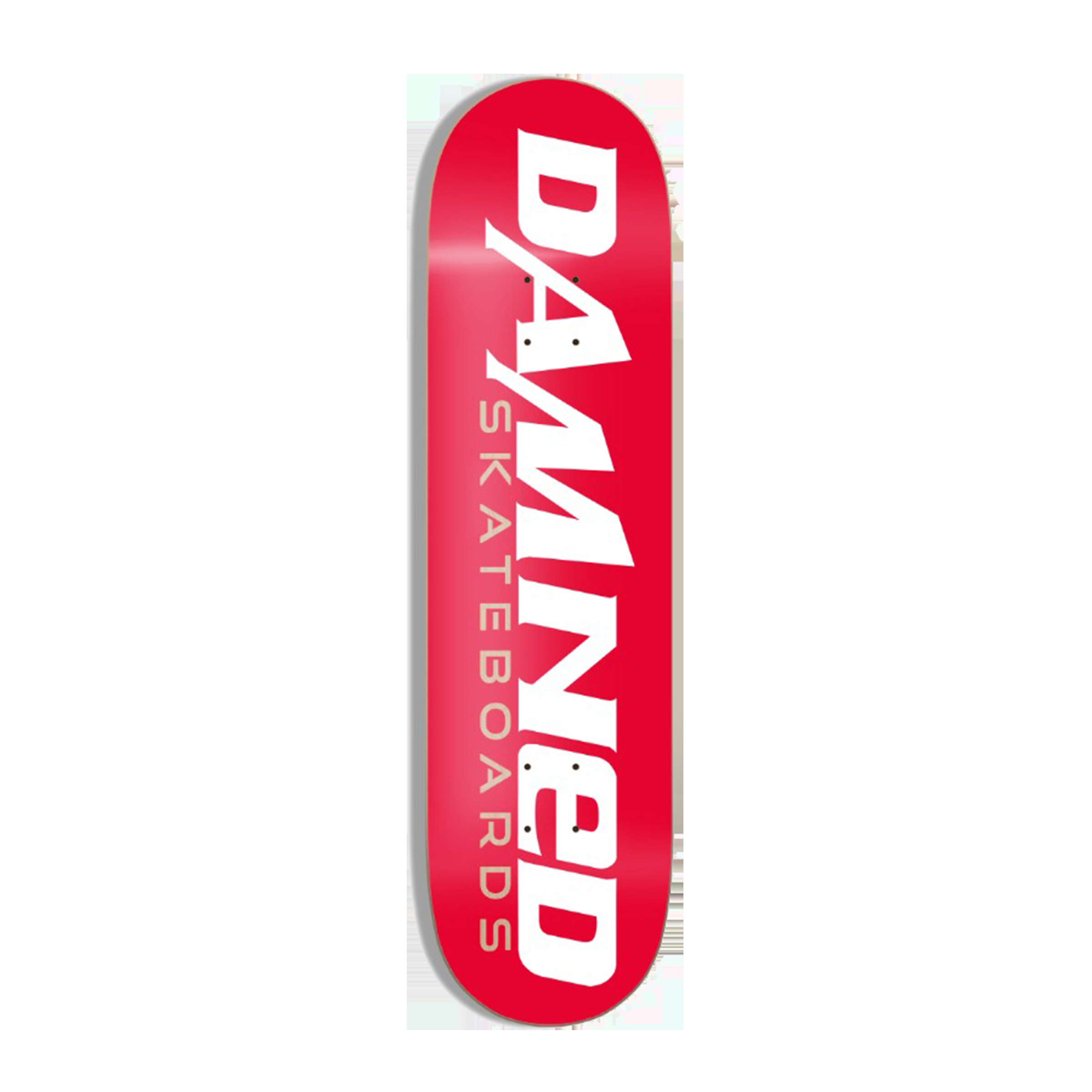 Damned Skateboard Deck Red Logo