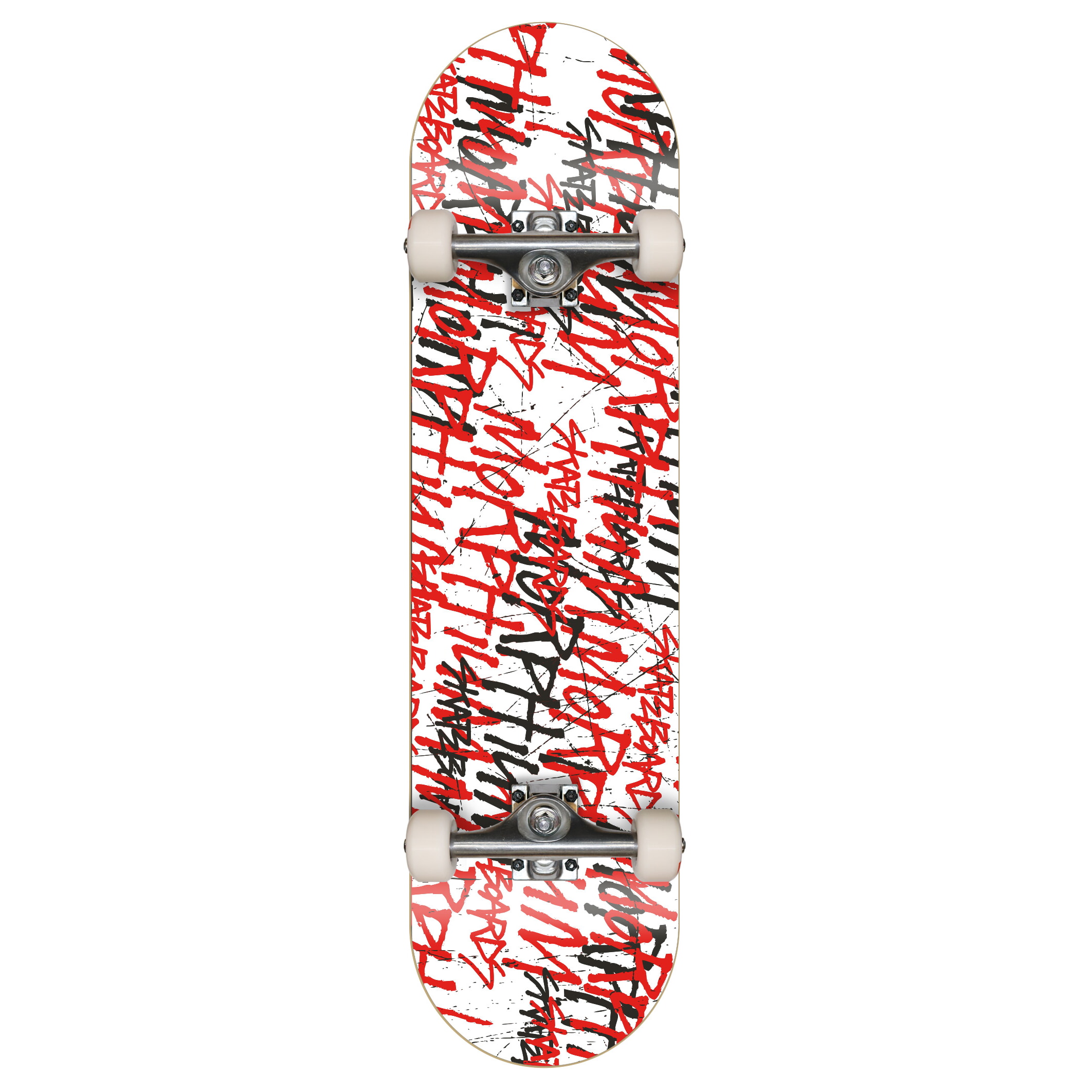 Morphium komplett Skateboard Scribble blanc