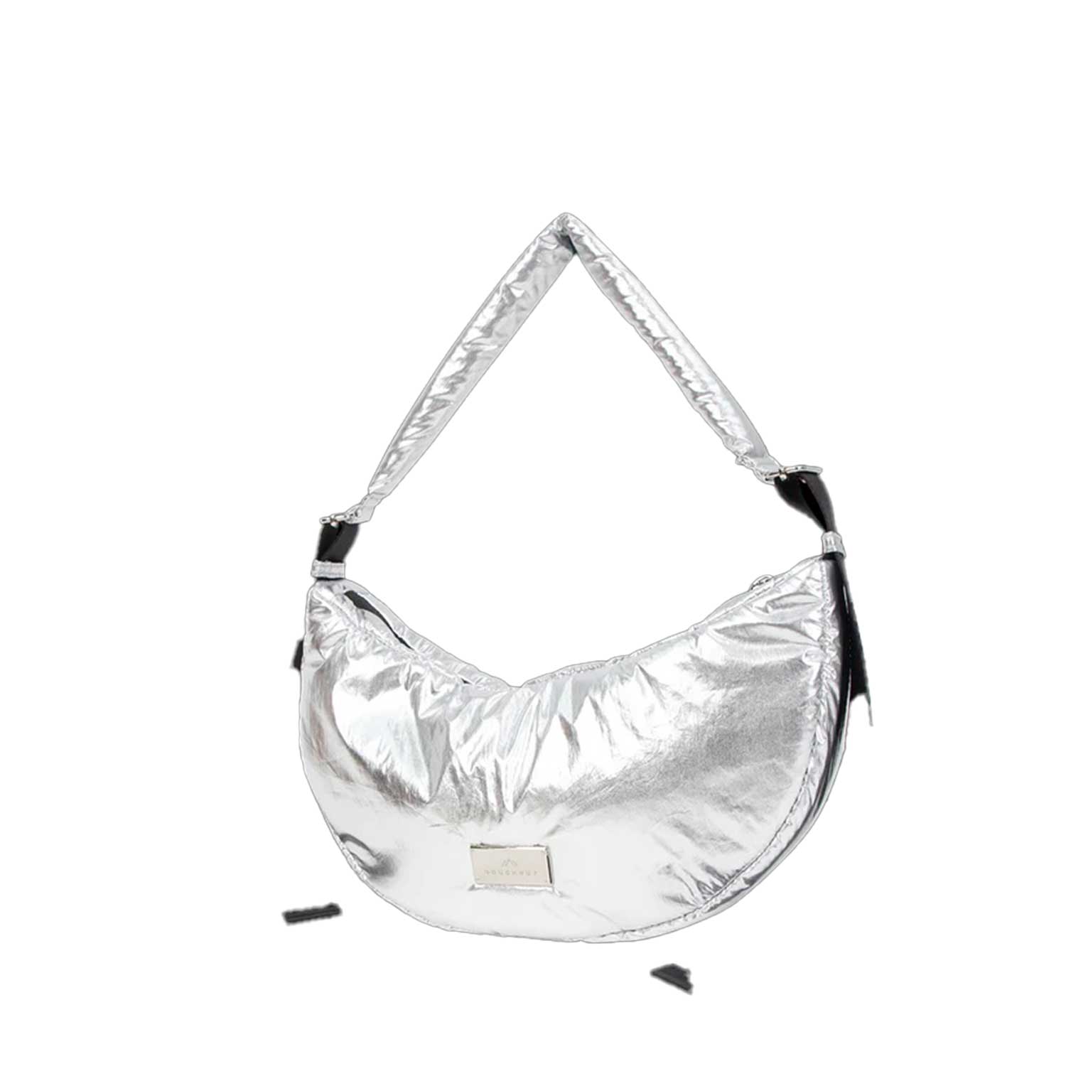 Doughnut Eclair Softies Crossbody Bag - silver