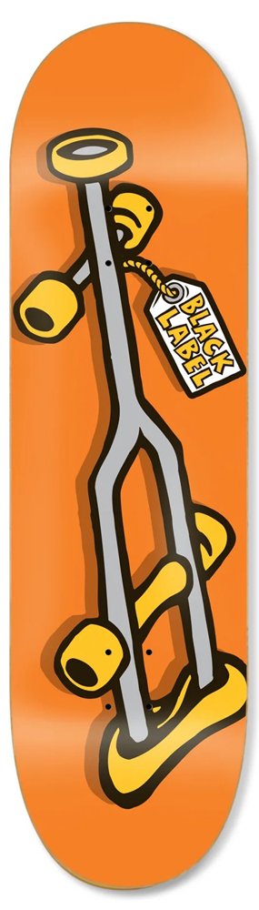 Black-Label Skateboard Deck Team Orange Crutch 9,00