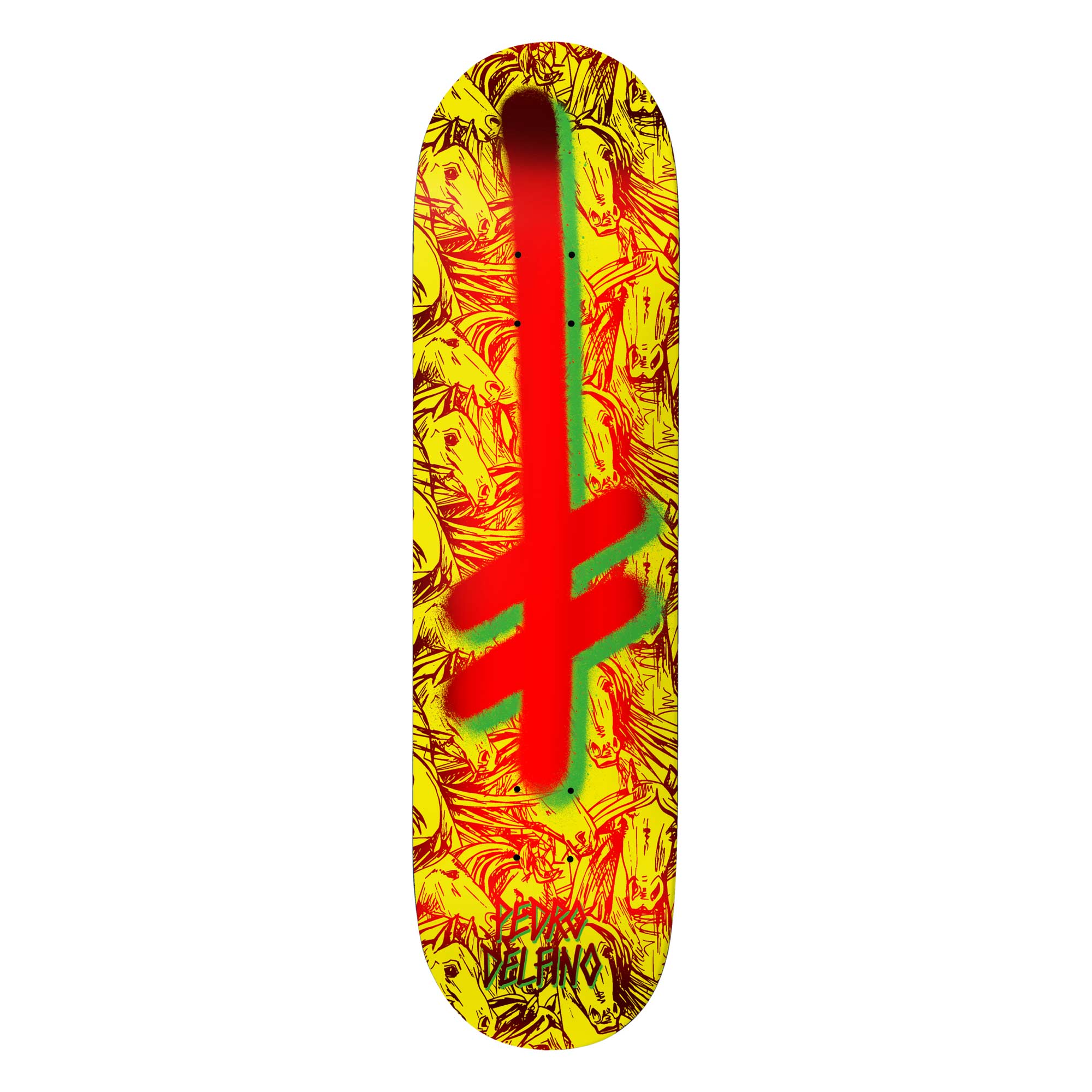 DEATHWISH Deck GANG LOGO HORSES 8.25