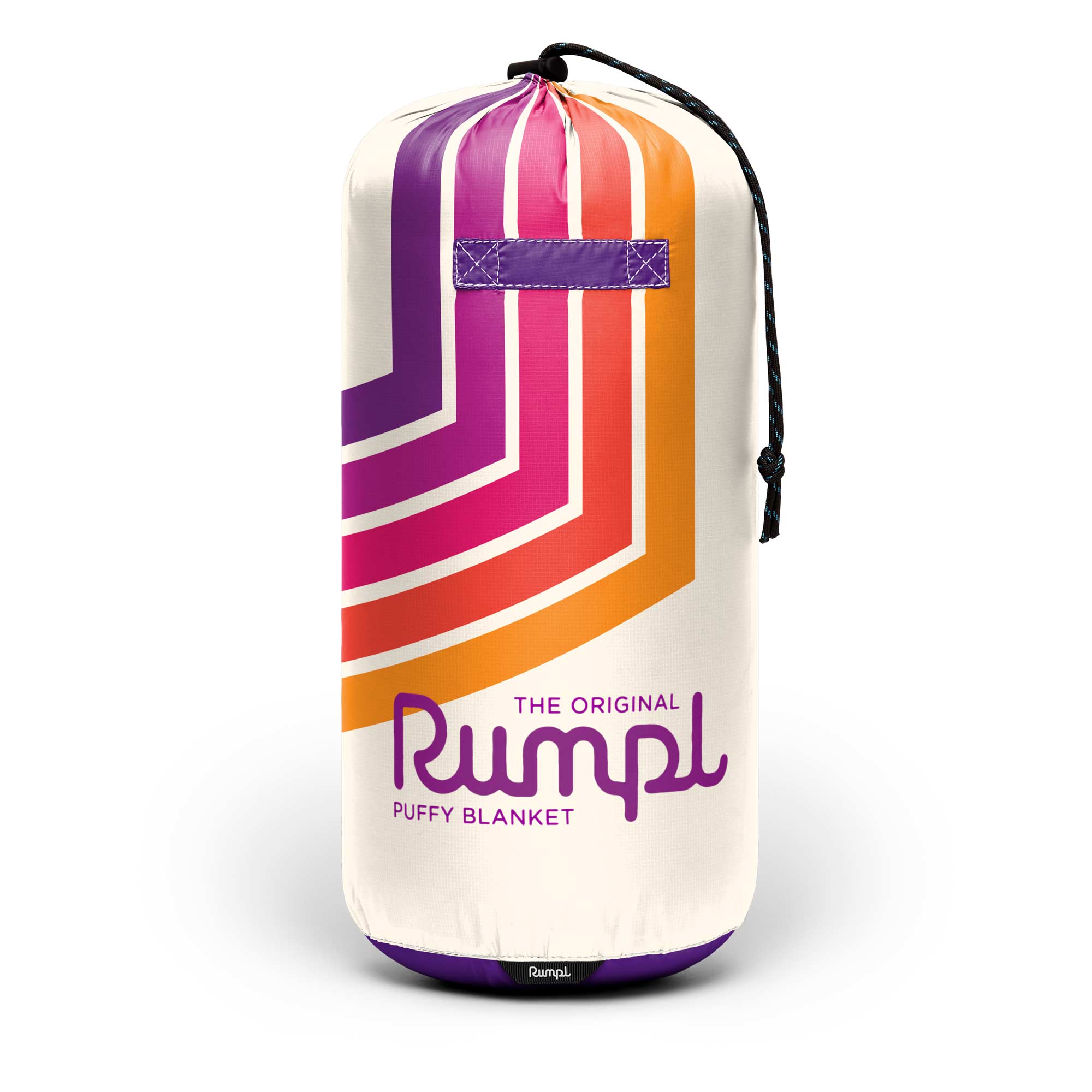 RUMPL Blanket ORIGINAL PUFFY PRINTED / 1 PERS, retro sunrise