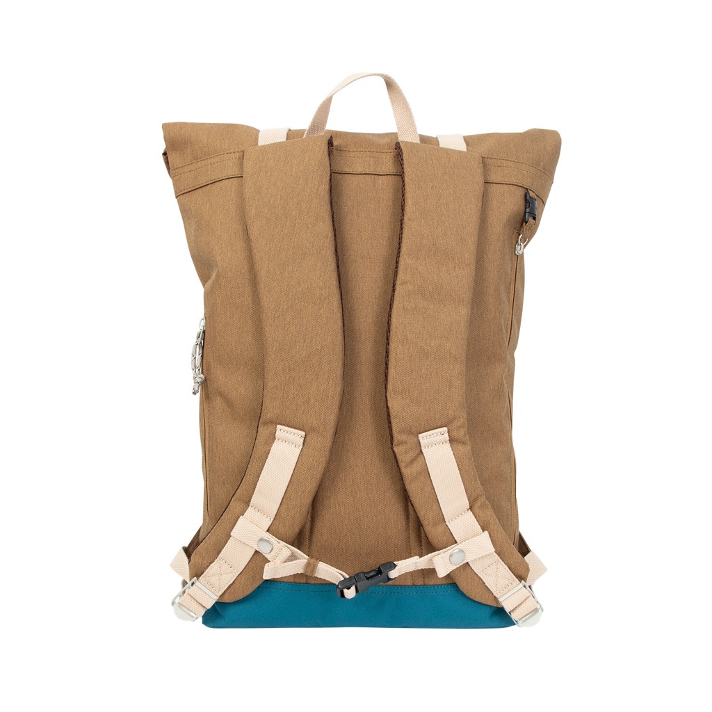 Doughnut Christopher Euro Rucksack Rolltop Rucksack - khaki x teal