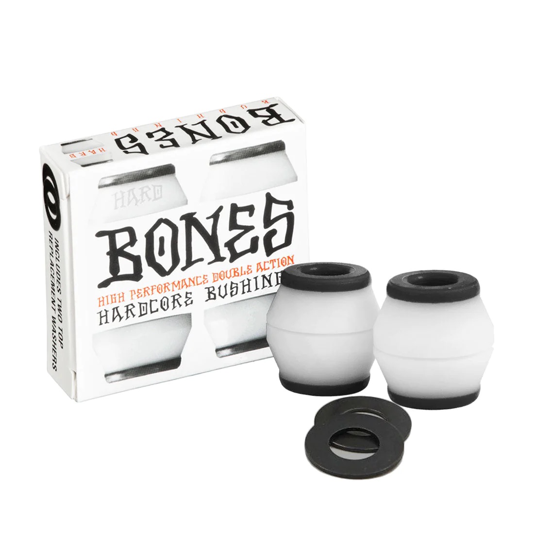 Bones Hardcore Bushings White 96A Hard - SET