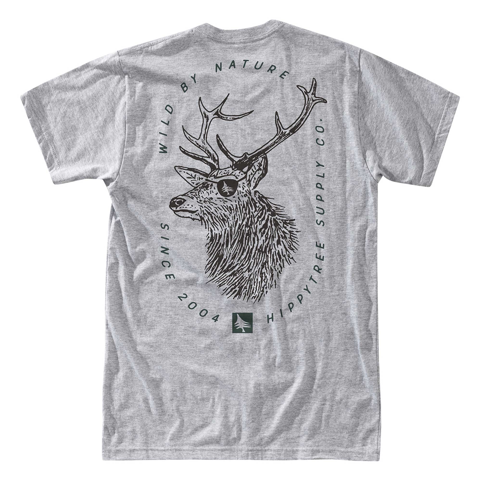 HIPPYTREE T-Shirt BUCK, heather grey XXL