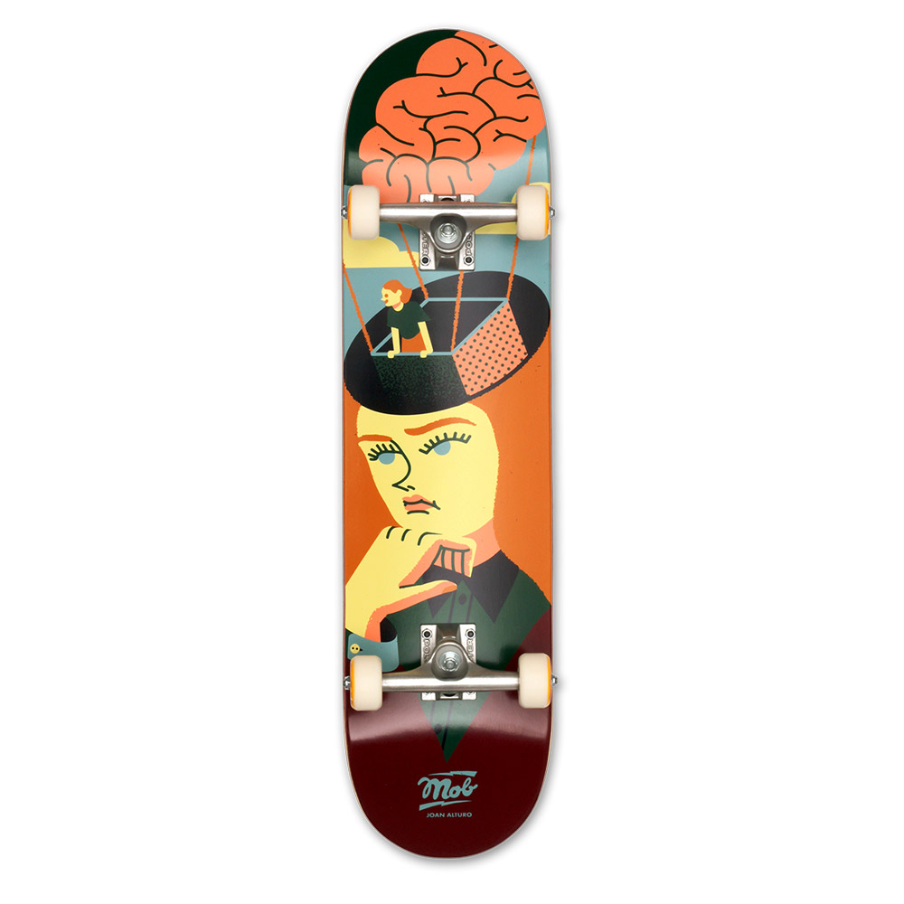 MOB Skateboards Planche complète Brains - 8.0