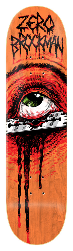 Zero Skateboard Deck Brockman Razor Eye 8,375