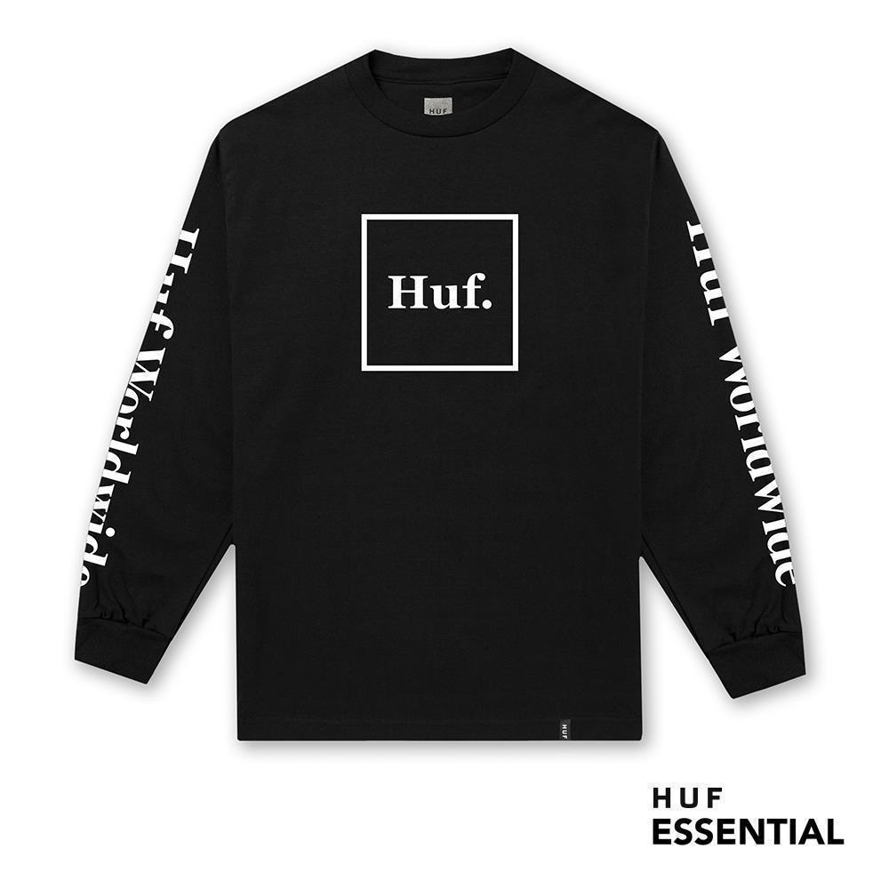 HUF Essentials Domestic Longsleeve black XXL