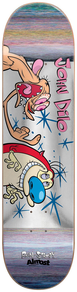 Almost Skateboard Deck Dilo Ren&Stimpy Fingered R7