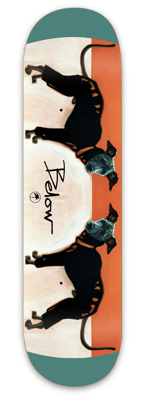 Below Skateboards The Dogs Skateboard Deck 8.50