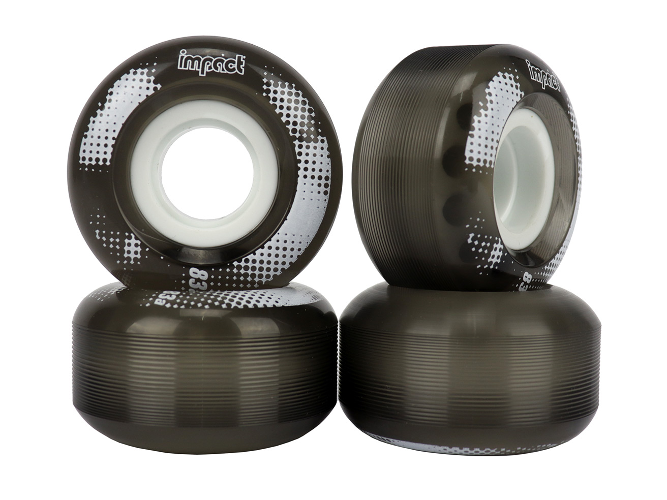 Impact Cruiser Wheels Clear Black 55mm 83A