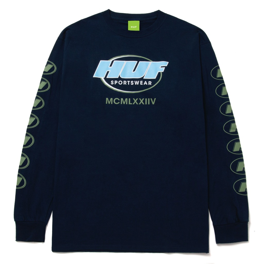 HUF Warm Up Longsleeve - navy XXL