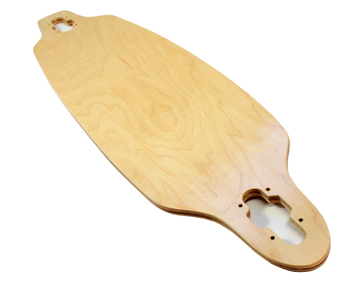 Blank Longboard-Deck natural drop through 36 x 9