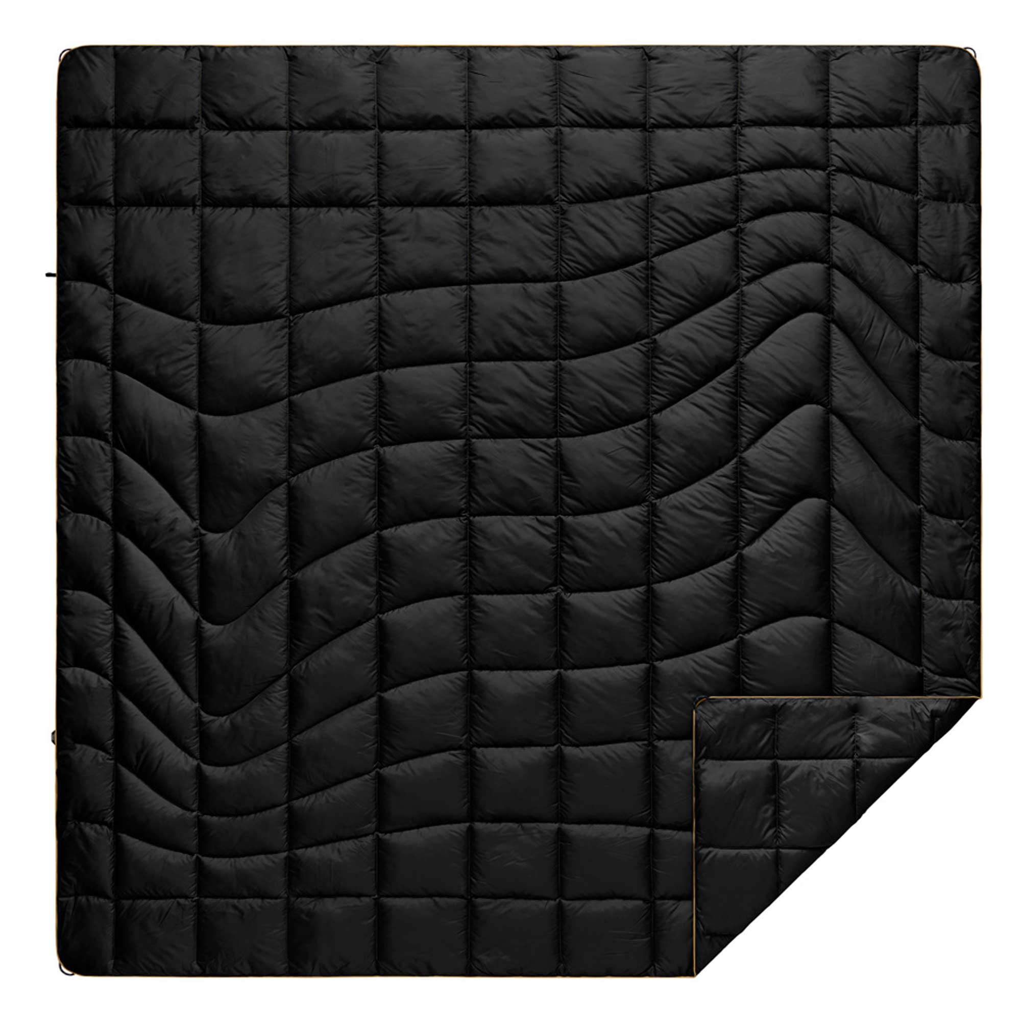 RUMPL Blanket DOWN SOLID / 2 PERS, black