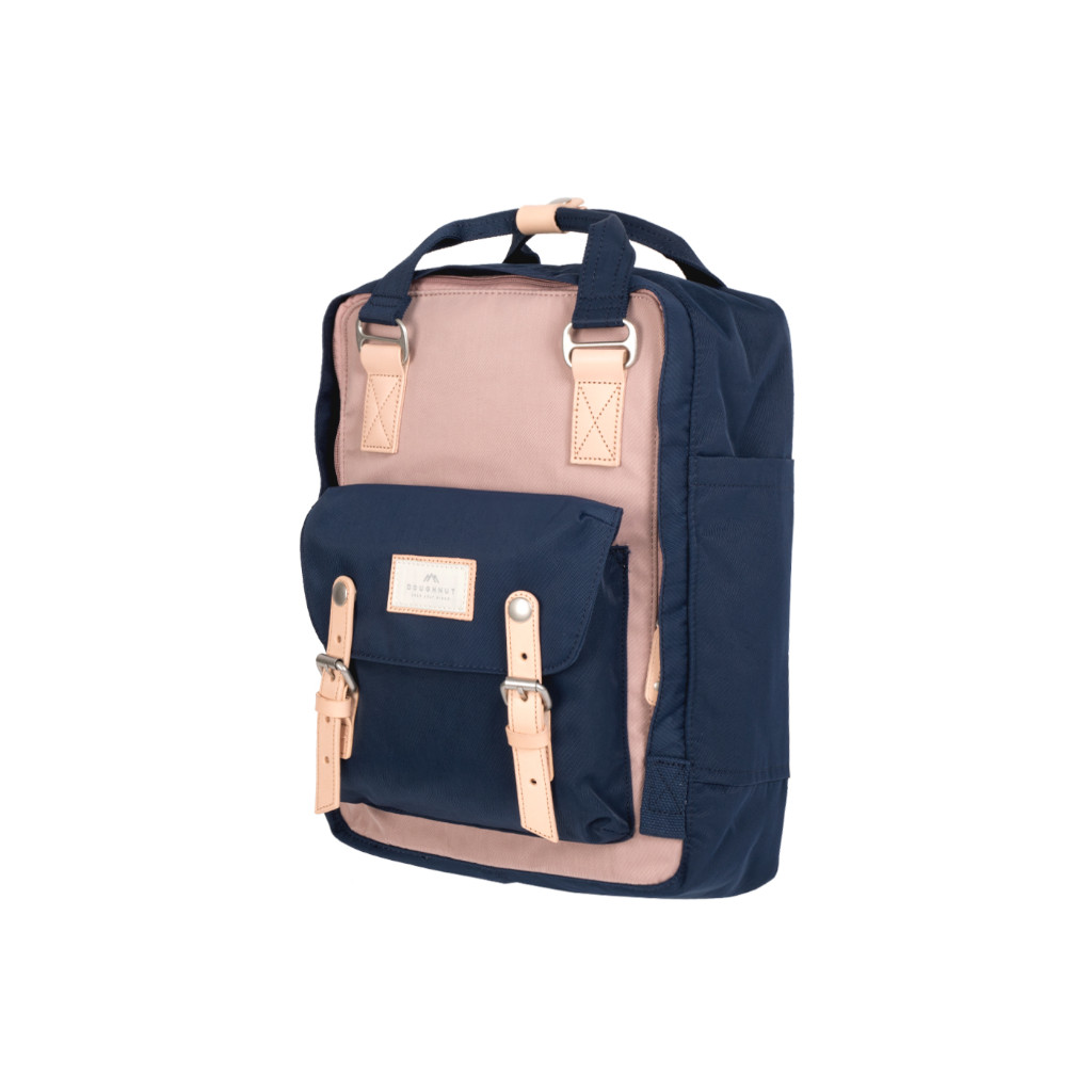 Doughnut Macaroon Rucksack - light pink navy