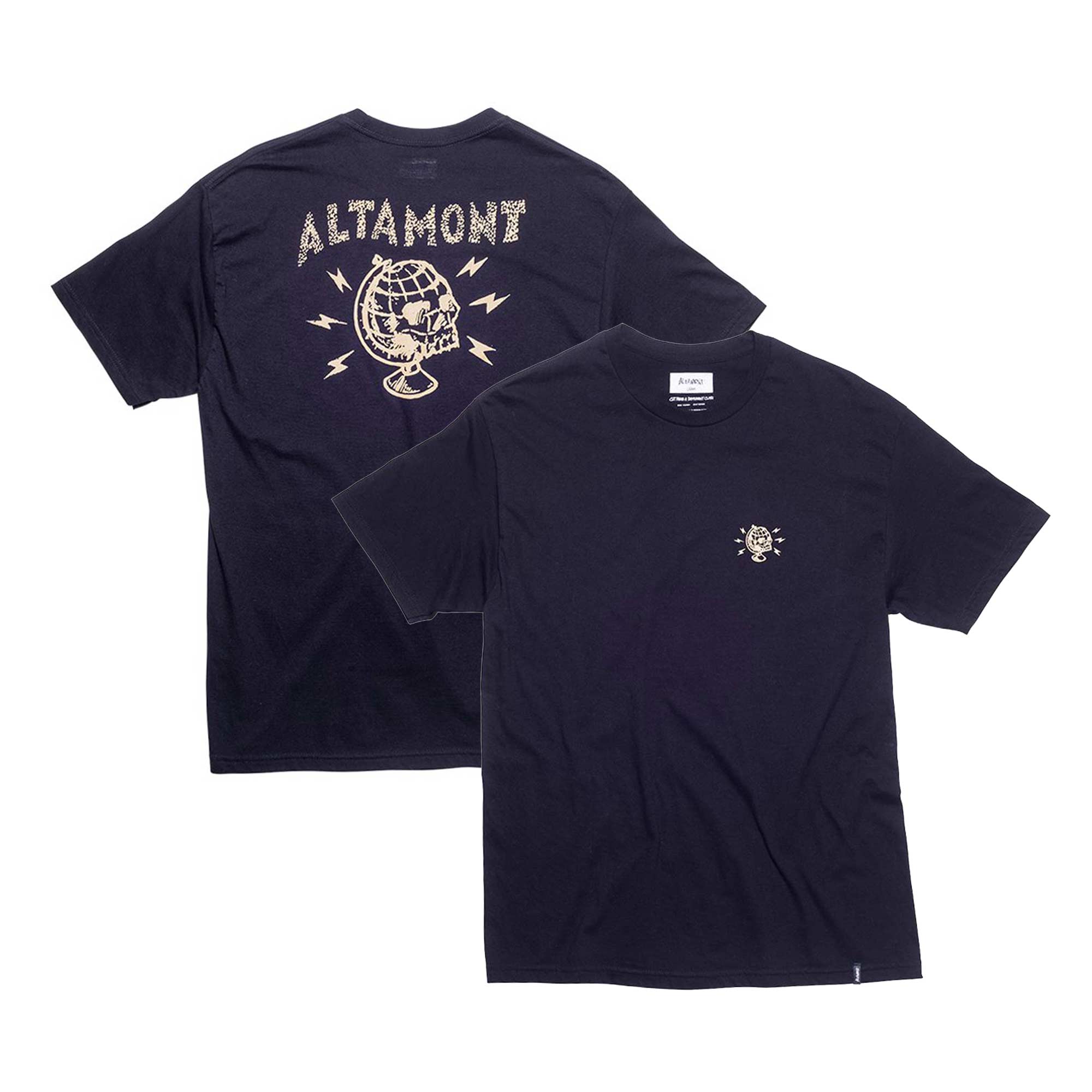 ALTAMONT T-Shirt GLOBAL S/S CUSTOM noir