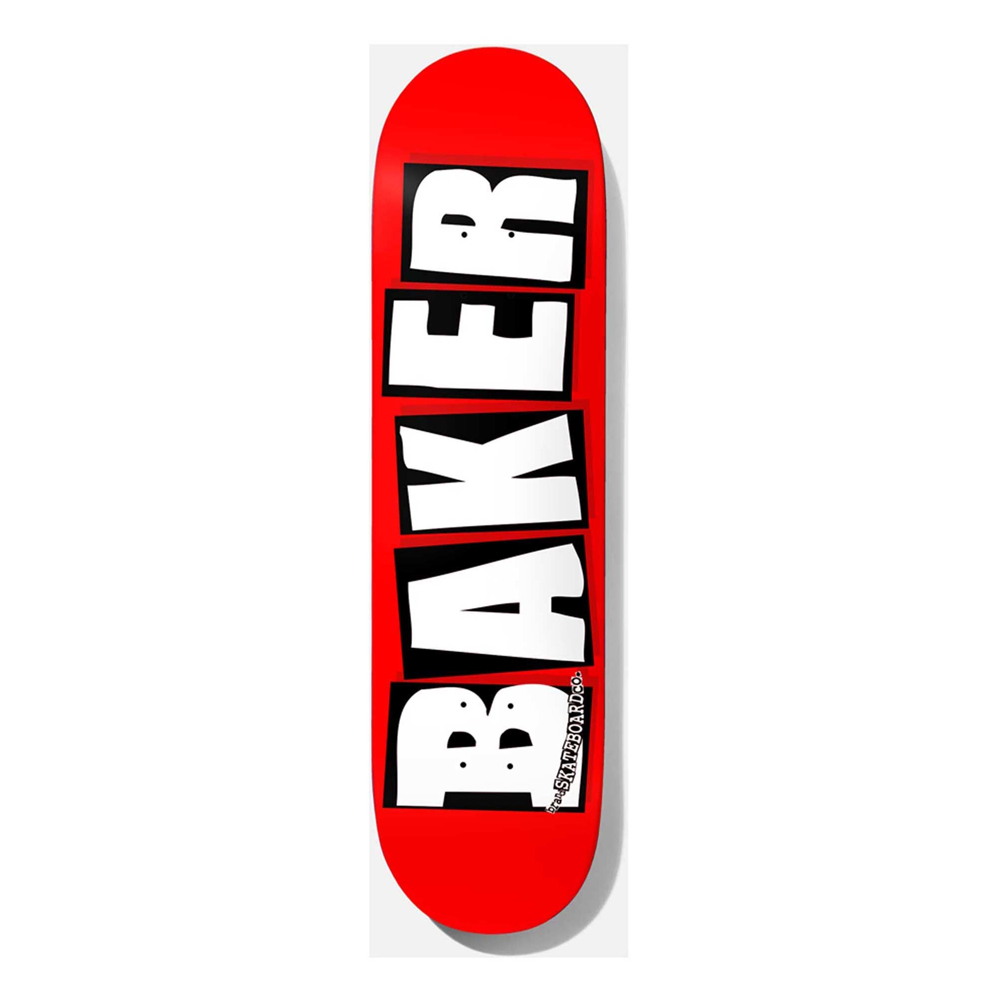 BAKER Deck BRAND LOGO WHITE rouge/blanc 8.125