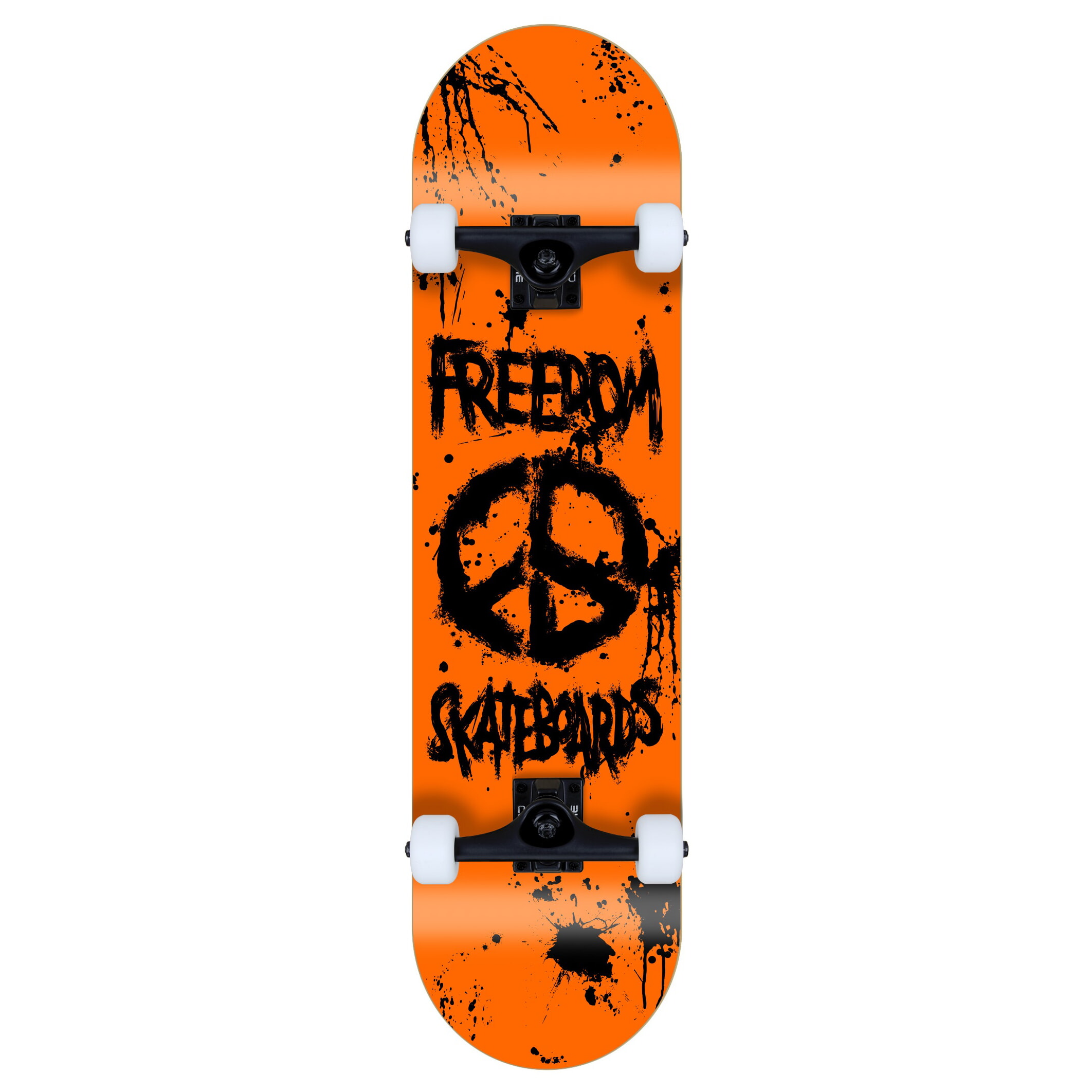 Skateboard complet Freedom Peace Paint Neon-Orange