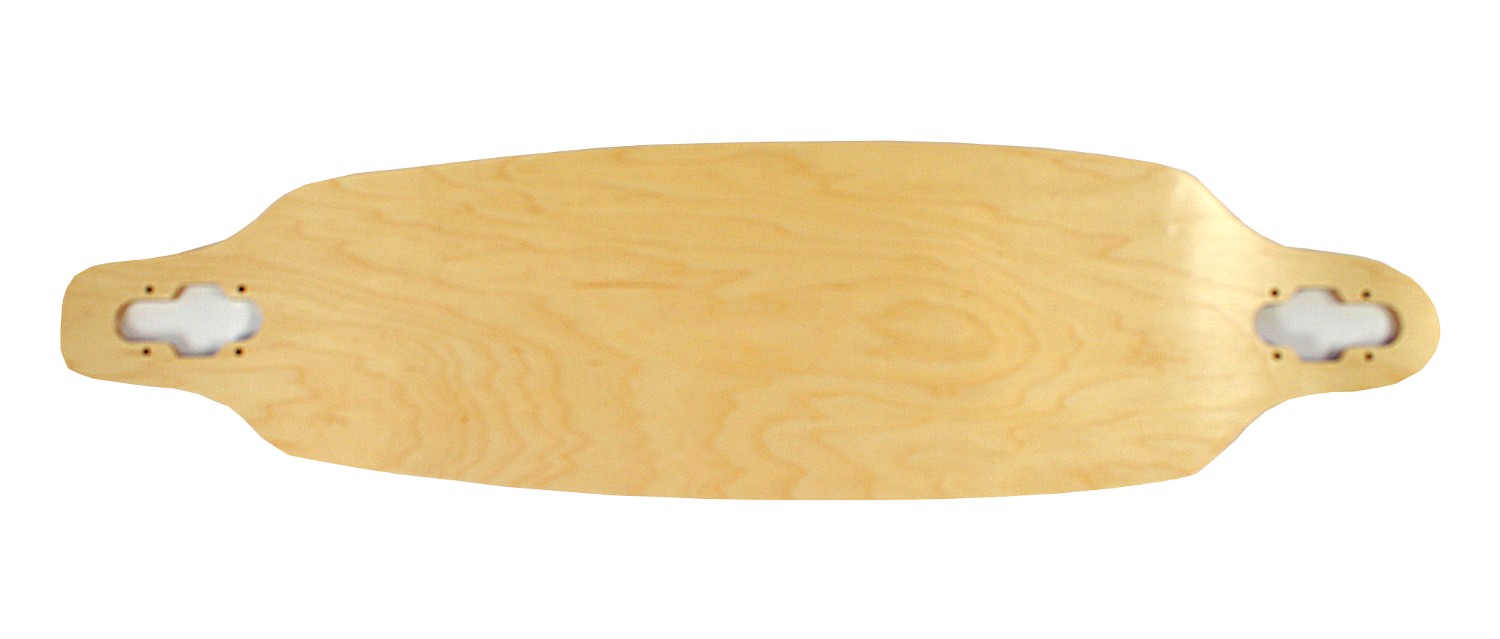 Blank Longboard-Deck natural drop through 36 x 9