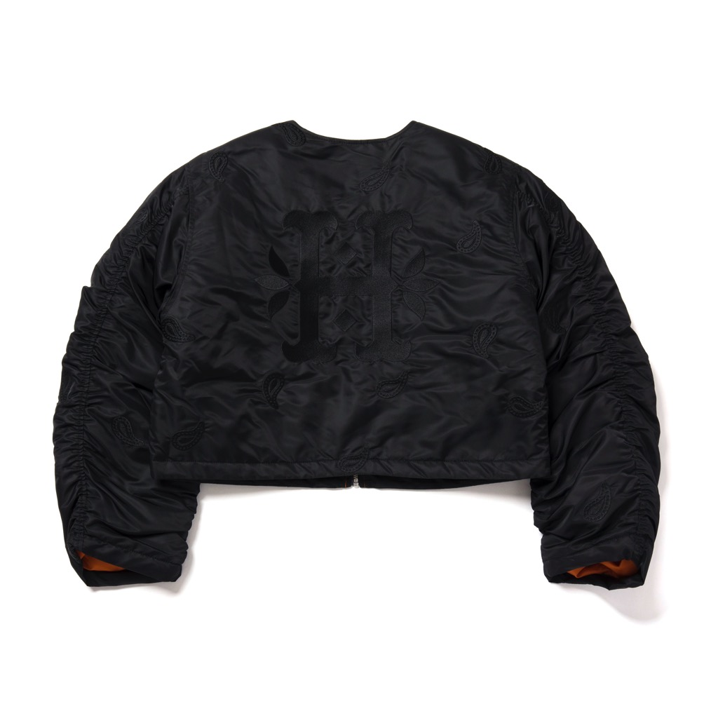 HUF Paisley Satin Bomber - black M